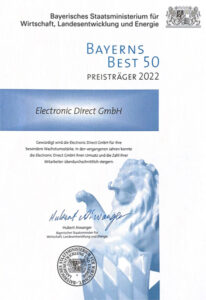 bayerisches-Staatsministeriu-würdigung_electronic-direct